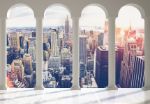Obrazek 12120 - Blick auf New York durch die Säulen