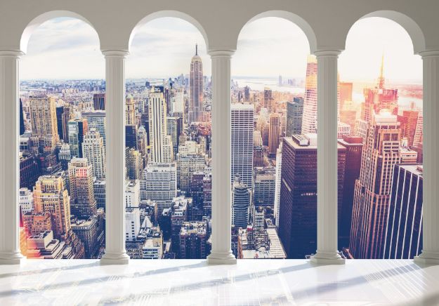 Obrazek 12120 - Blick auf New York durch die Säulen