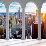 Obrazek 12117 - Blick auf New York durch die Säulen