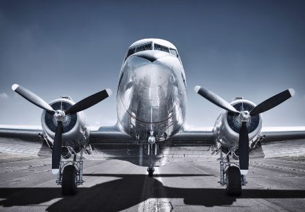 Obrazek Transport Samolot Lotnisko Niebo Śmigła