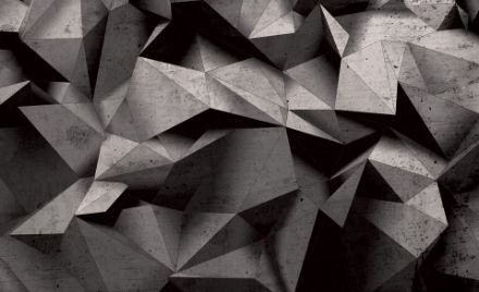Obrazek Abstrakcja 3D Beton Geometryczny Nowoczesny