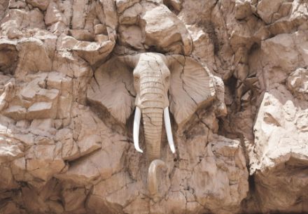 Obrazek Zwierzęta Słoń Skały Afryka Natura