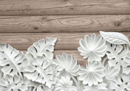 Obrazek 10136 - Alabasterblüten auf Brettern