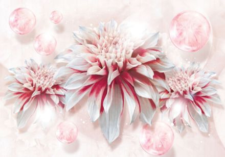 Obrazek Natura Kwiaty Abstrakcja 3D Kule