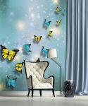 Obrazek 10225 - Gelbe und blaue Schmetterlinge