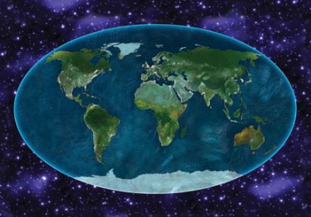 Obrazek Mapa Świata Kosmos Edukacyjna Glob