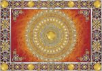 Obrazek 10372 - Mandala in Gold und Rot