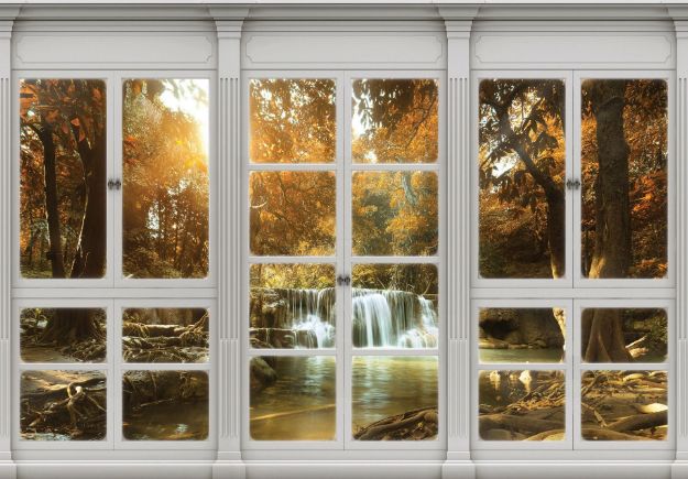 Obrazek 10638 - Blick aus dem Fenster auf den Wasserfall