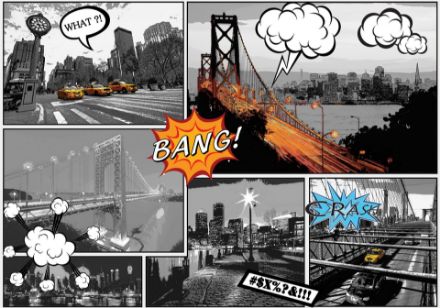 Obrazek Miasto Nowy Jork Komiks Sztuka