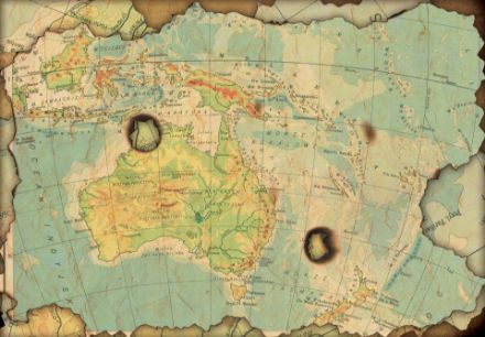 Obrazek Mapa Świata Atlas Kontynenty Vintage