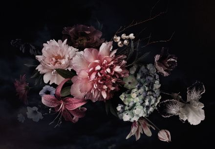 Obrazek 14066 - Natur-Blumen-Bouquet Dunkle Komposition