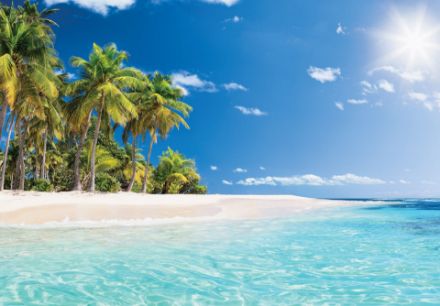 Obrazek 13990 - Krajobraz Plaża Karaiby Rajska Wyspa 