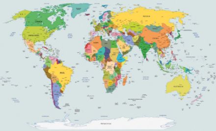 Obrazek Mapa Świata Szkoła Edukacja Globus