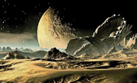 Obrazek Kosmos Sci-Fi Planety Galaktyka Abstrakcja