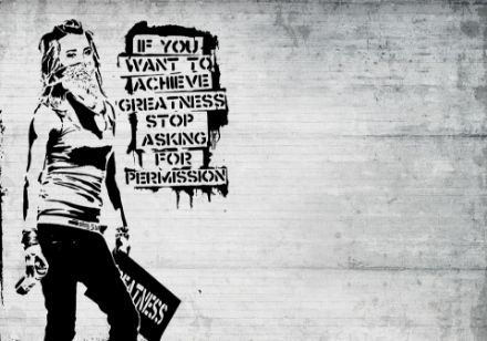Obrazek Sztuka Reprodukcja Banksy Beton Manifest