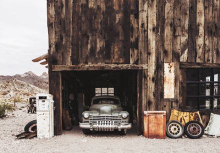 Obrazek 14140 - Styl Retro Samochód Oldtimer Garaż 