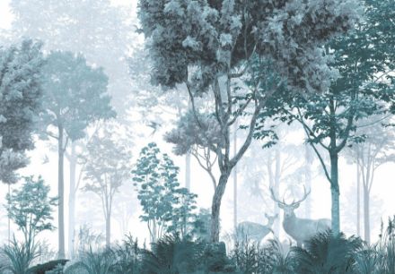 Obrazek 14113 - Natura Las Niebieskie Drzewa Sztuka