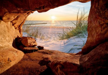 Obrazek 14216 - 3D Dziura Jaskinia Krajobraz Plaża