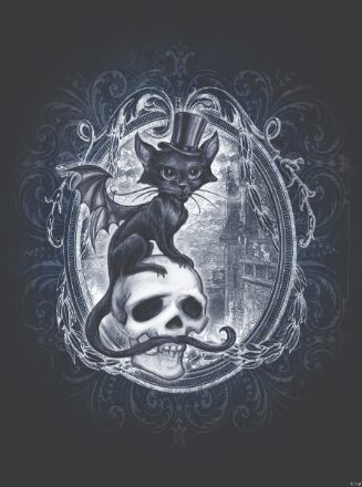 Obrazek 13255 - Alchemy Kot i Czaszka - Meowstopheles - the vampire cat