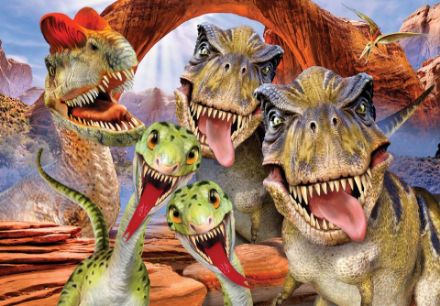 Obrazek Dla Dzieci Dinozaury T-Rex Zwierzęta
