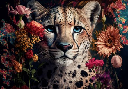 Obrazek 14666 - Natura kwiaty gepard kolory