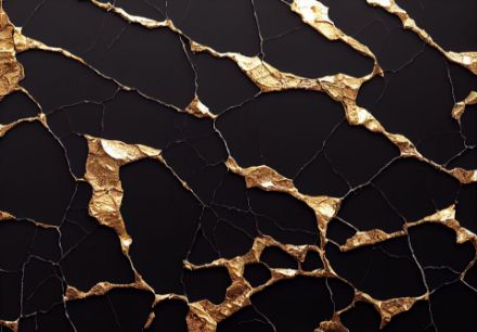 Obrazek 14574 - Imitacja marmur złoto glamour